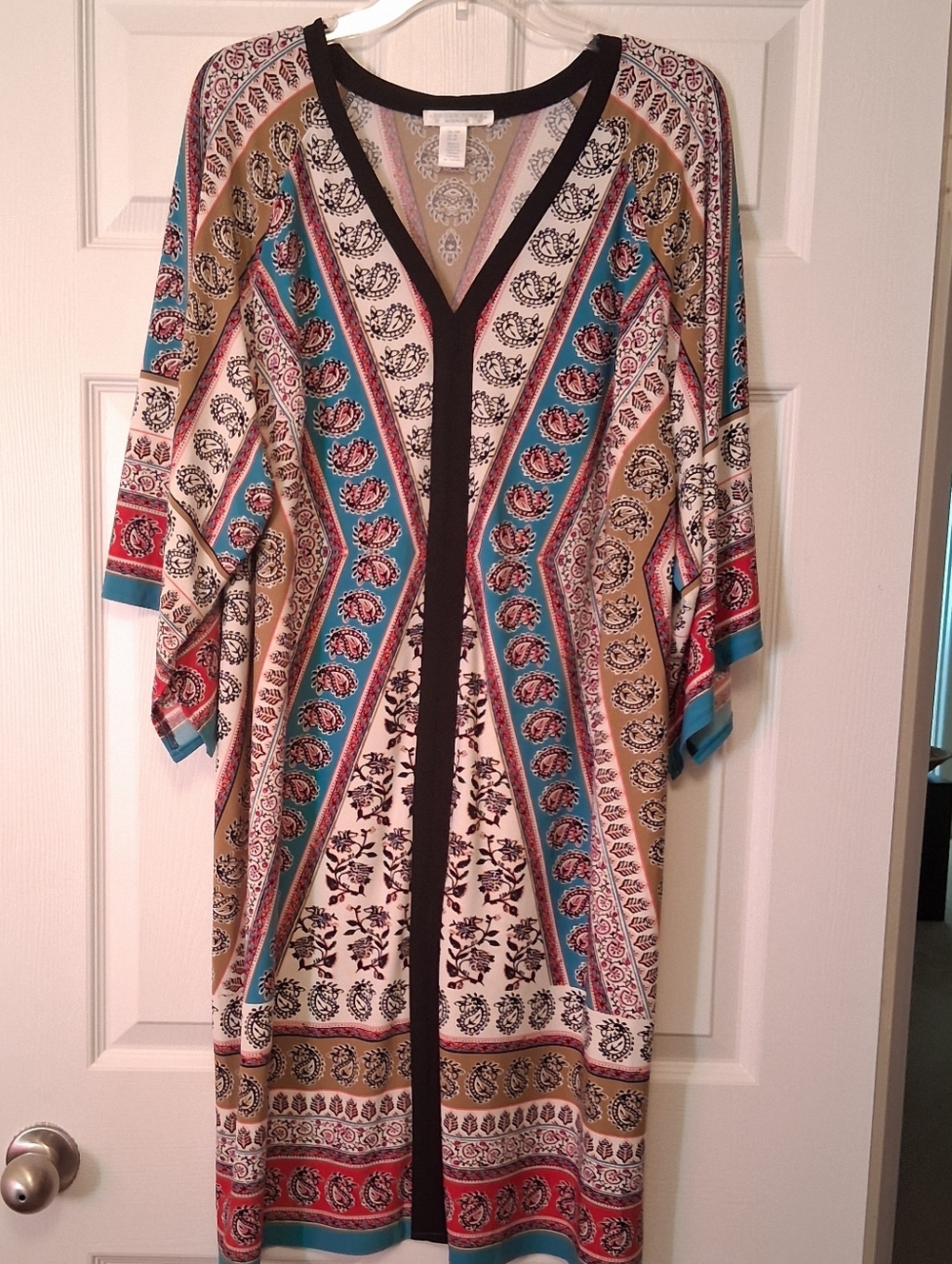 London Times Multicolor Caftan Dress  Size 14W